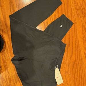 Black Sweaty Betty Leggings with Logo